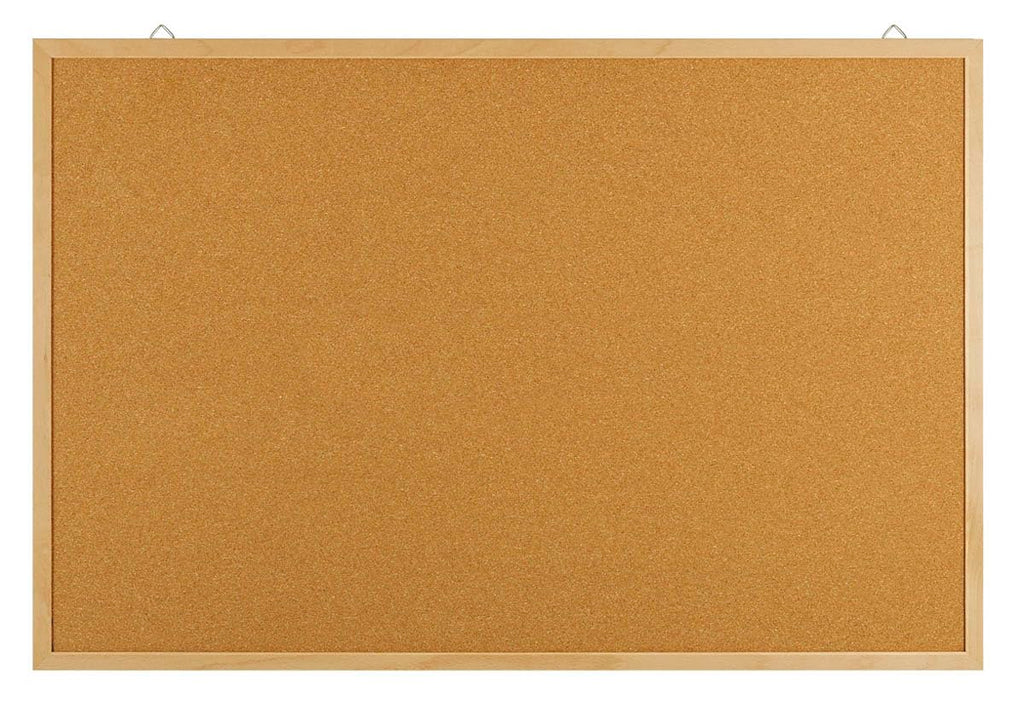 OFFICE PRODUCTS Pinnwand Notizbrett aus Kork / 60 x 40 cm/ 1 Stück/Rechteckig/Korktafel Korkplatte Korkwand Kork/ideal für Zuhause und fürs Büro/Holzrahmen Memoboard