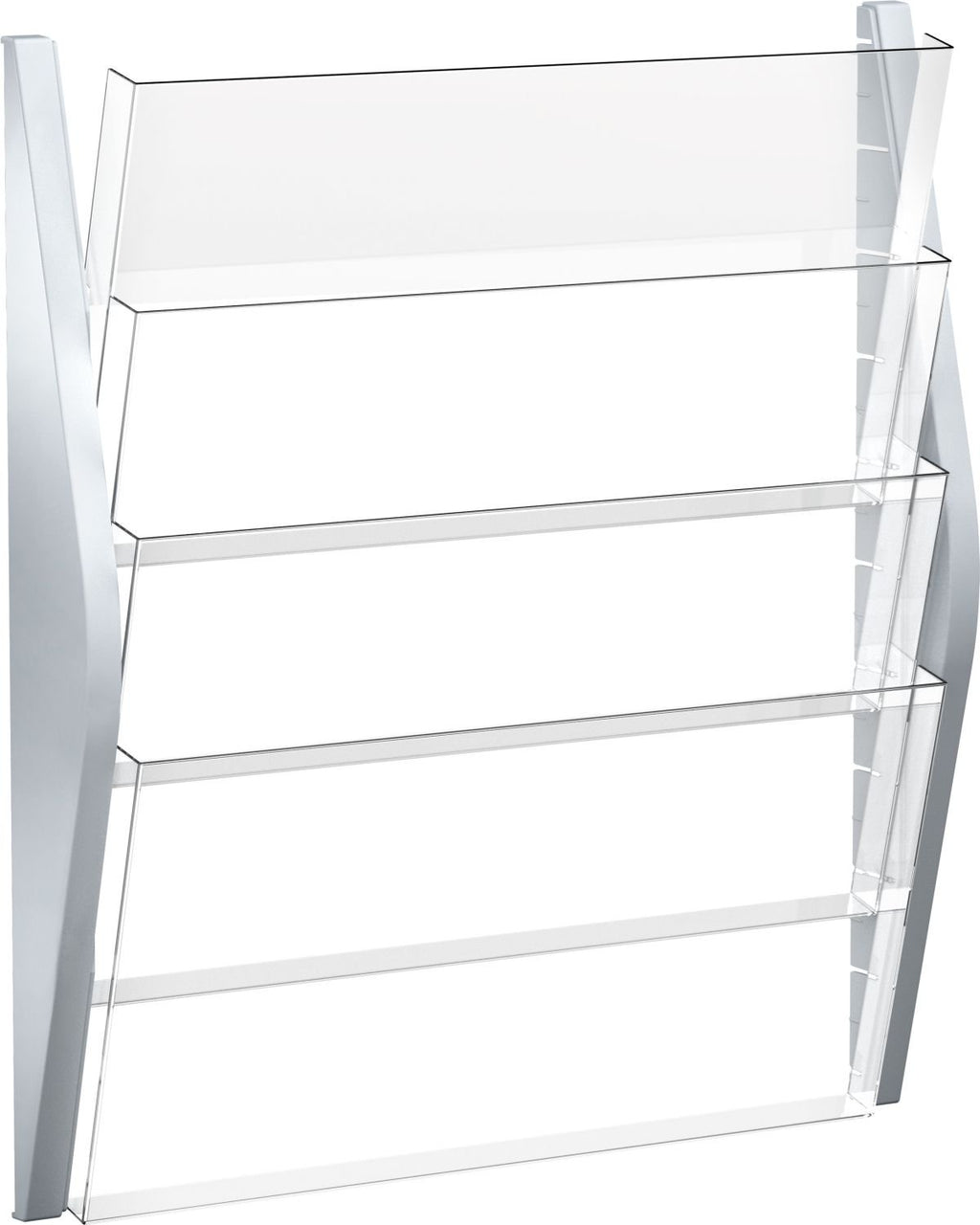helit H6270400 - Wandbogendisplay „the arc“ , 4 Taschen, DIN A3 quer, silber