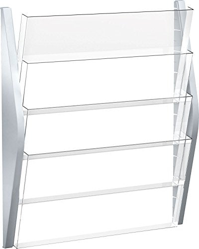 helit H6270400 - Wandbogendisplay „the arc“ , 4 Taschen, DIN A3 quer, silber