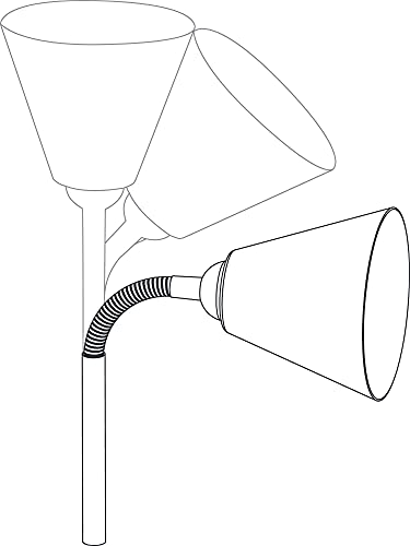 Paulmann 95431 Klemmleuchte Vitis mit Flexarm rund max. 20 Watt Lampe Schnurschalter Weiß Metall, Kunststoff E14 ohne Leuchtmittel