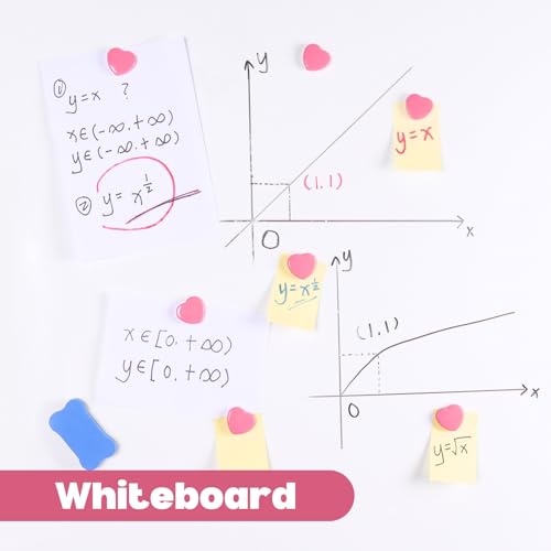 Magnete für Magnettafel, 20 Stück Rosa Herz Magnete Stark - Mini Kühlschrankmagnete, Bunt & Dekorative magneten starker Halt für Schule & Büro - Klein Magnet für Whiteboard Magnetwand Pinnwand