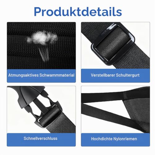 Fußhängematte Flugzeug mit Memory Foam & Beinauflage