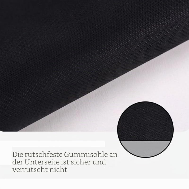Highdi Bodenschutzmatte Bürostuhl, Bürostuhl Unterlage rutschfest Kratzfest Bodenmatte Stuhlunterlage, Leinen Bürostuhlunterlage Schreibtischstuhl Unterlage Teppich (Beige,100x140cm)