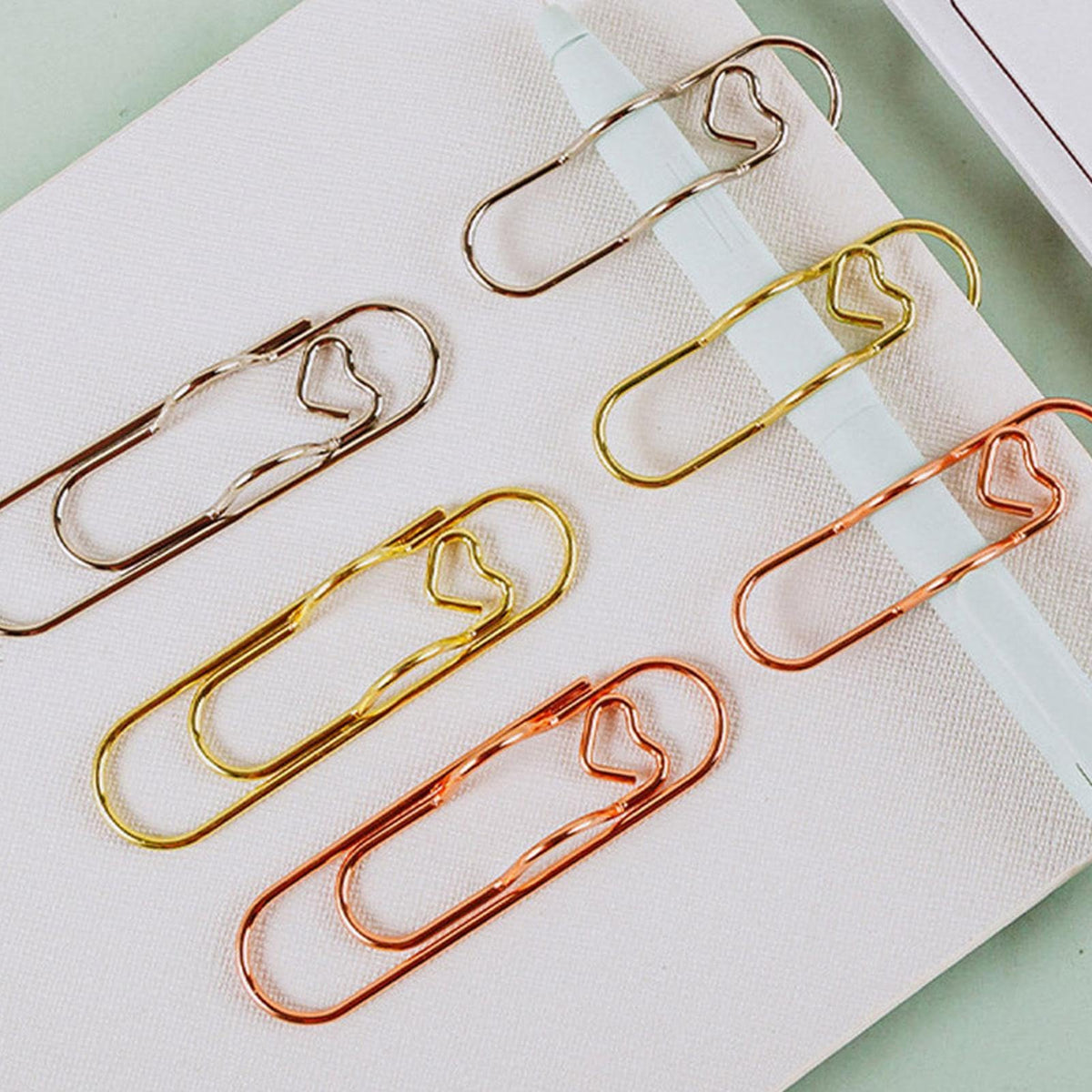 8 Stück Stiftklammern Aus Metall Für Notizbücher, Stifthalter Notizbuch, Stiftschlaufe, Retractable Pen Holder, Multifunktionale Leichte Stifthalter, Büroklammer-Stifthalter Für Notizbücher, Bücher