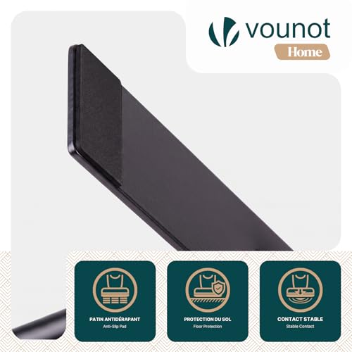 VOUNOT® Paravent Raumteiler 3 Teilig Freistehend Stoff Trennwand Klappbar Sichtschutz Stellwand für Balkon Wohnzimmer Schlafzimmer und Büro 262 x 30 x 173 cm Anthrazit