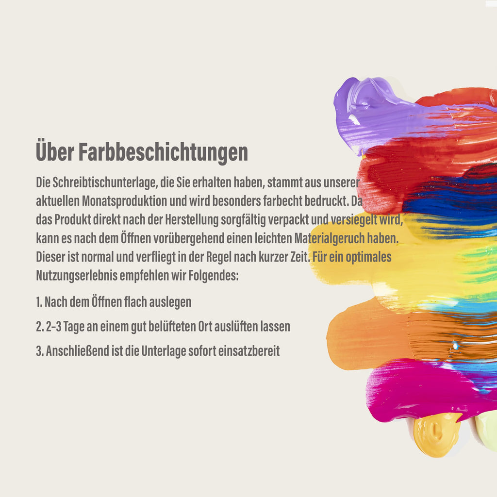 Schreibtischunterlage für Kinder - Planeten des Sonnensystems - 70 x 40 cm - doppelseitige Premium - Vinyl Schreibunterlage - Abwischbare und weiche Malunterlage