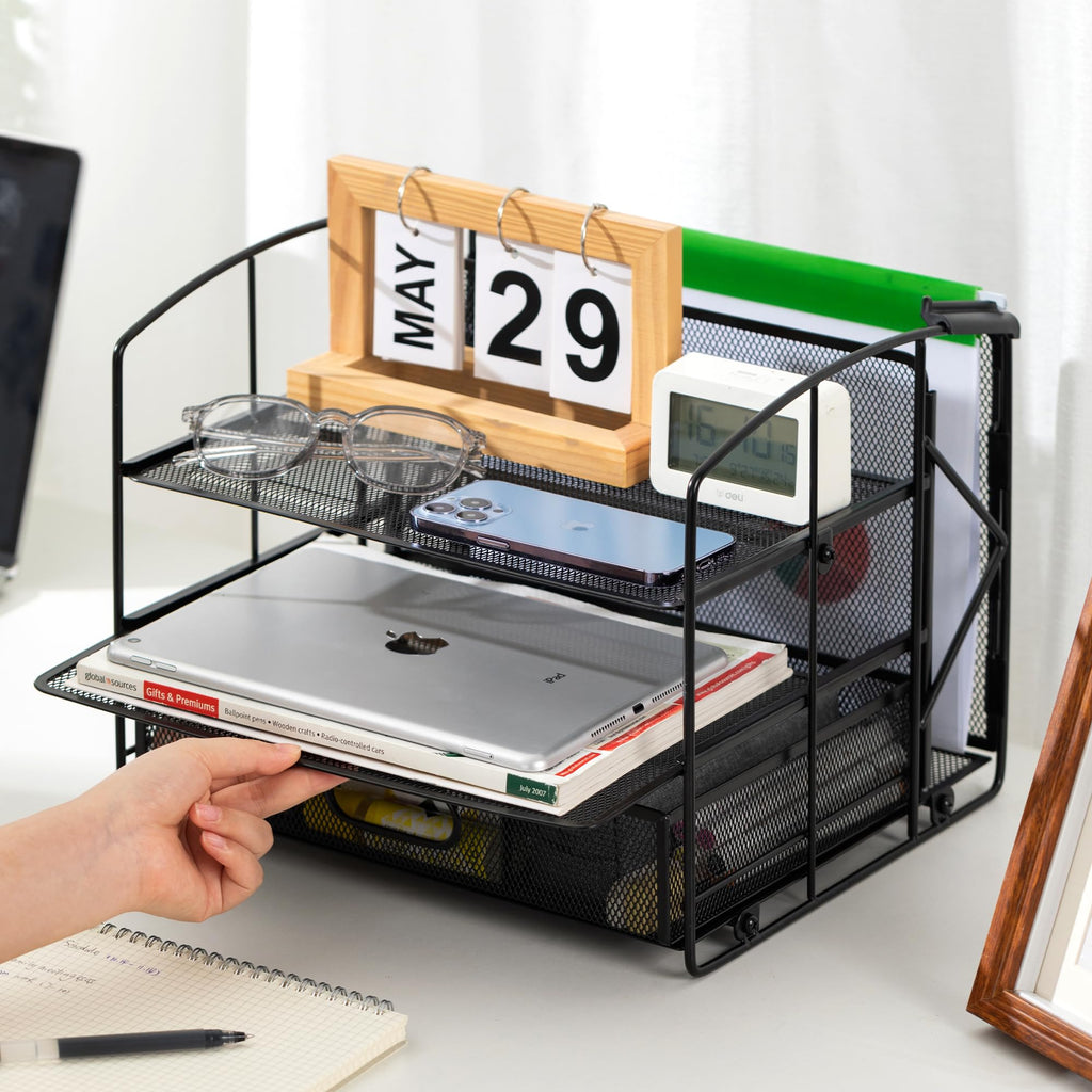 Amazon Basics Schreibtisch-Organizer, schwarz