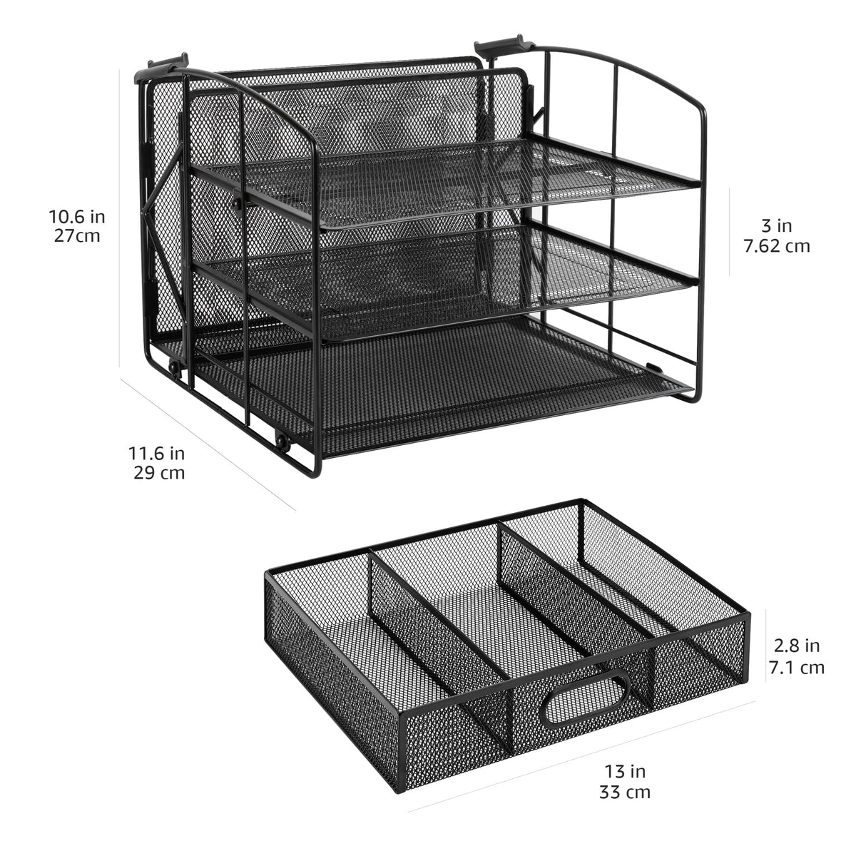 Amazon Basics Schreibtisch-Organizer, schwarz