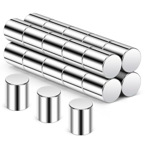 Wukong 8×10mm | 20 Stück Neodym Magnete Stark, Kleine Magnete Stark Pinnwand Magnet, Whiteboard Magneten Starke Flach, Mini Magnet für Magnettafel, Kühlschrank and Büro