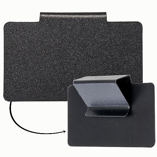15 Etikettenhalter aus PVC Schwarz 4x7cm Beschriftungsclip für Regal 1,5cm