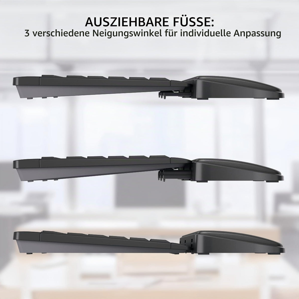 CHERRY PALMREST ERGO, Ergonomische Handballenauflage, Schwarz