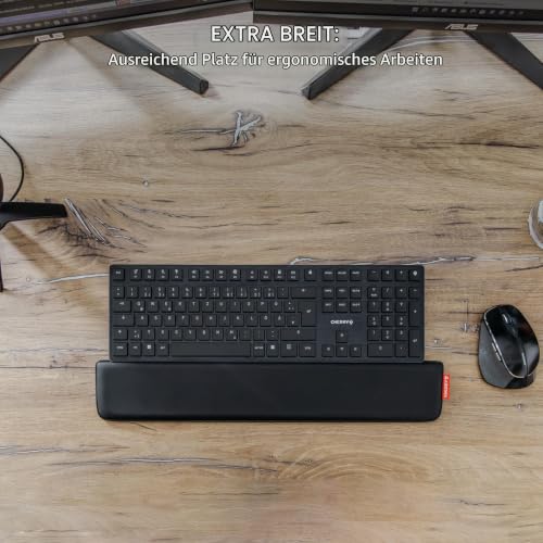 CHERRY PALMREST ERGO, Ergonomische Handballenauflage, Schwarz