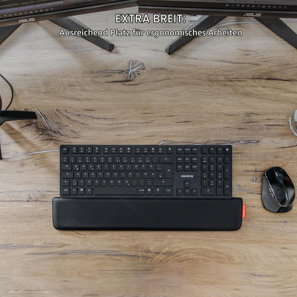 CHERRY PALMREST ERGO, Ergonomische Handballenauflage, Schwarz