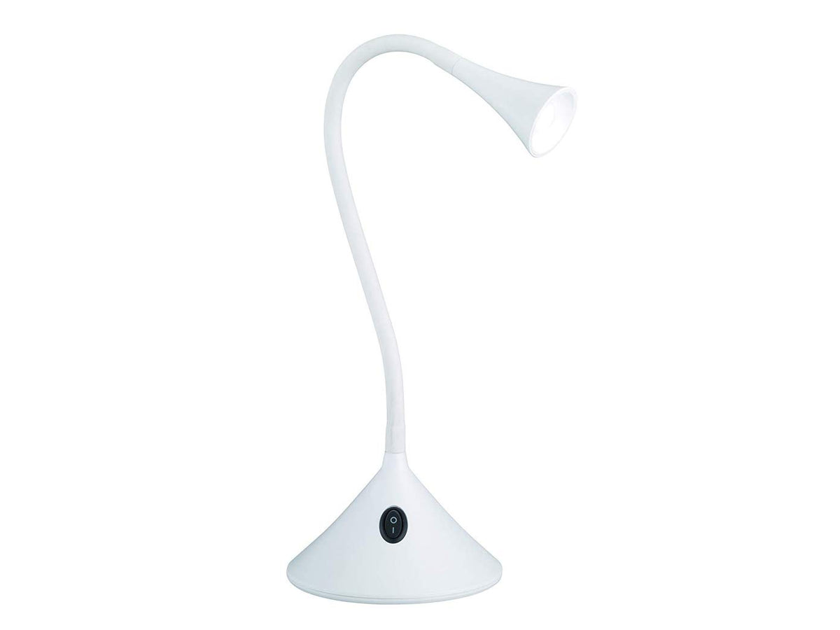 Reality Leuchten LED Tischleuchte und Wandleuchte Viper R52391101, Kunststoff weiß, inkl. 3 Watt LED