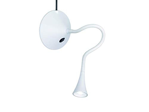 Reality Leuchten LED Tischleuchte und Wandleuchte Viper R52391101, Kunststoff weiß, inkl. 3 Watt LED