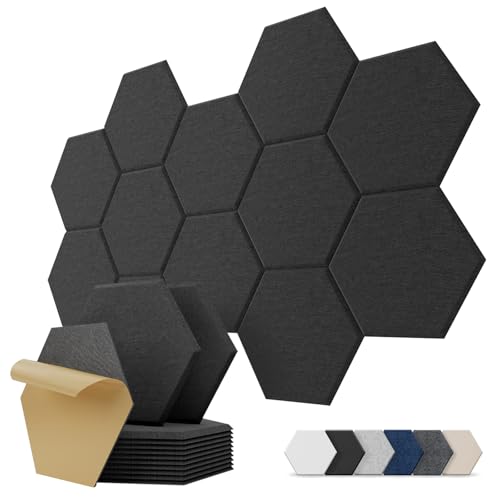 Acoustic Panels Hexagon Schallabsorber Selbstklebend für Gaming Wand