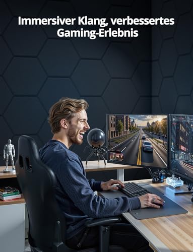 Acoustic Panels Hexagon Schallabsorber Selbstklebend für Gaming Wand