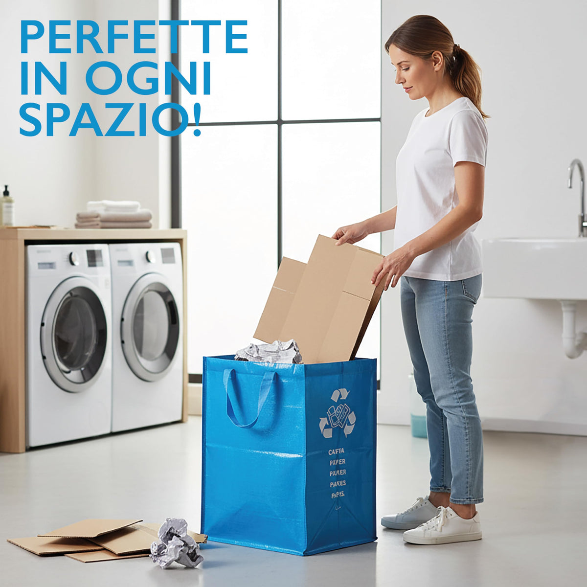Perfetto Container coll. Recycle - cm. 30x38xh.55-1 Stück - Paper