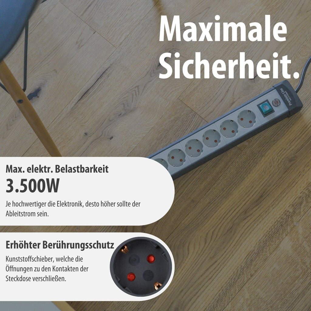 Brennenstuhl Premium-Line Steckdosenleiste 8-Fach, 5m