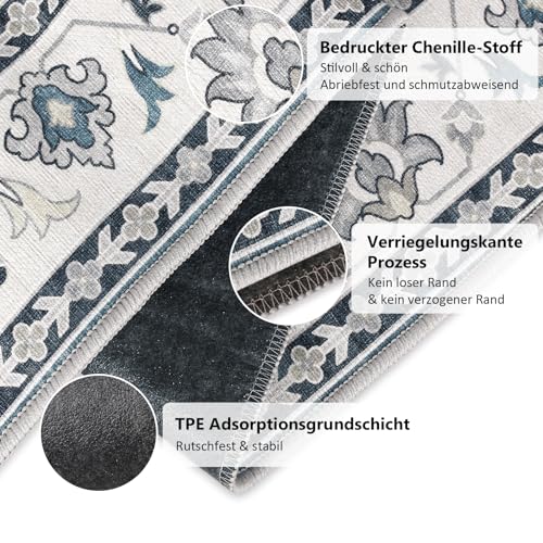 Bodenschutzmatte Bürostuhl 90X120 cm: Luxuriöse Bedruckter Stoff Bürostuhl Unterlage für Parkett und Hartböden, Mehrzweck Schreibtischstuhl Unterlage für zu Hause und im Büro (Grau, 90 x 120 cm)