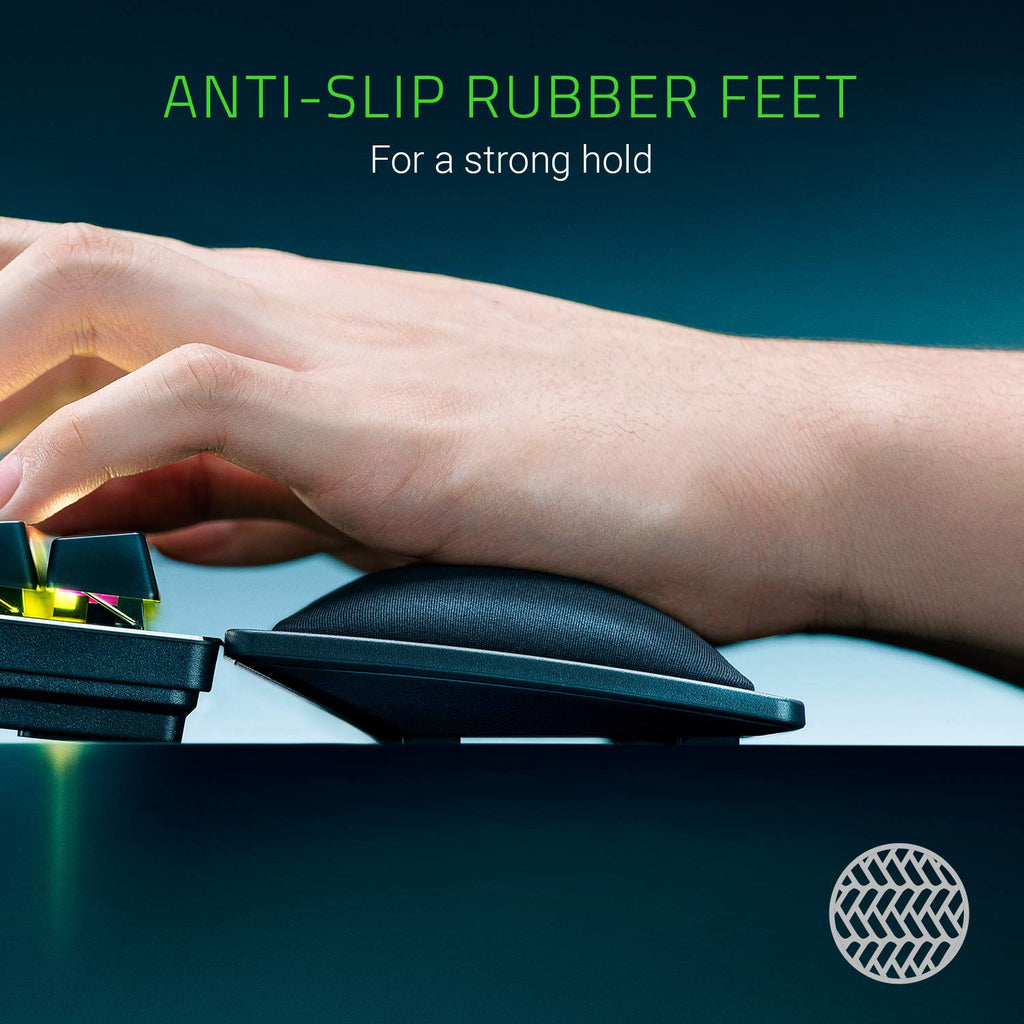 Razer Wrist Rest Pro - Ergonomische Handballenauflage für Gaming Tastaturen im Full-Size-Format mit Kältegel (Polsterung mit Kältegel, bezogen mit wärmeableitenden Spezialstoff) Schwarz