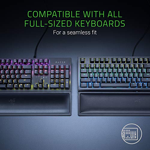 Razer Wrist Rest Pro - Ergonomische Handballenauflage für Gaming Tastaturen im Full-Size-Format mit Kältegel (Polsterung mit Kältegel, bezogen mit wärmeableitenden Spezialstoff) Schwarz