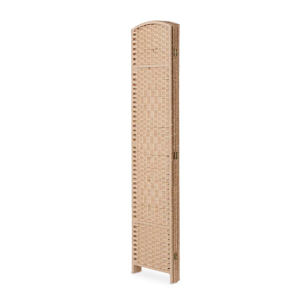 Relaxdays Paravent, 4-teilig, Raumtrenner faltbar, HxB 170x160 cm, Natur