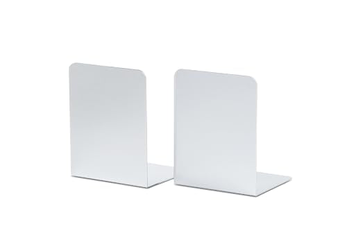 MAUL Buchstütze Aluminium Silber 2er Set Kratzfest glänzend