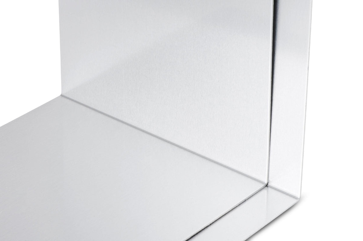 MAUL Buchstütze Aluminium Silber 2er Set Kratzfest glänzend