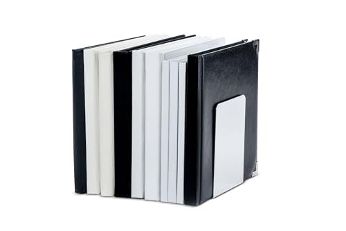 MAUL Buchstütze Aluminium Silber 2er Set Kratzfest glänzend