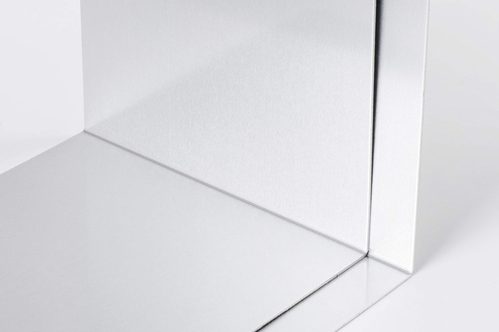 MAUL Buchstütze Aluminium Silber 2er Set Kratzfest glänzend