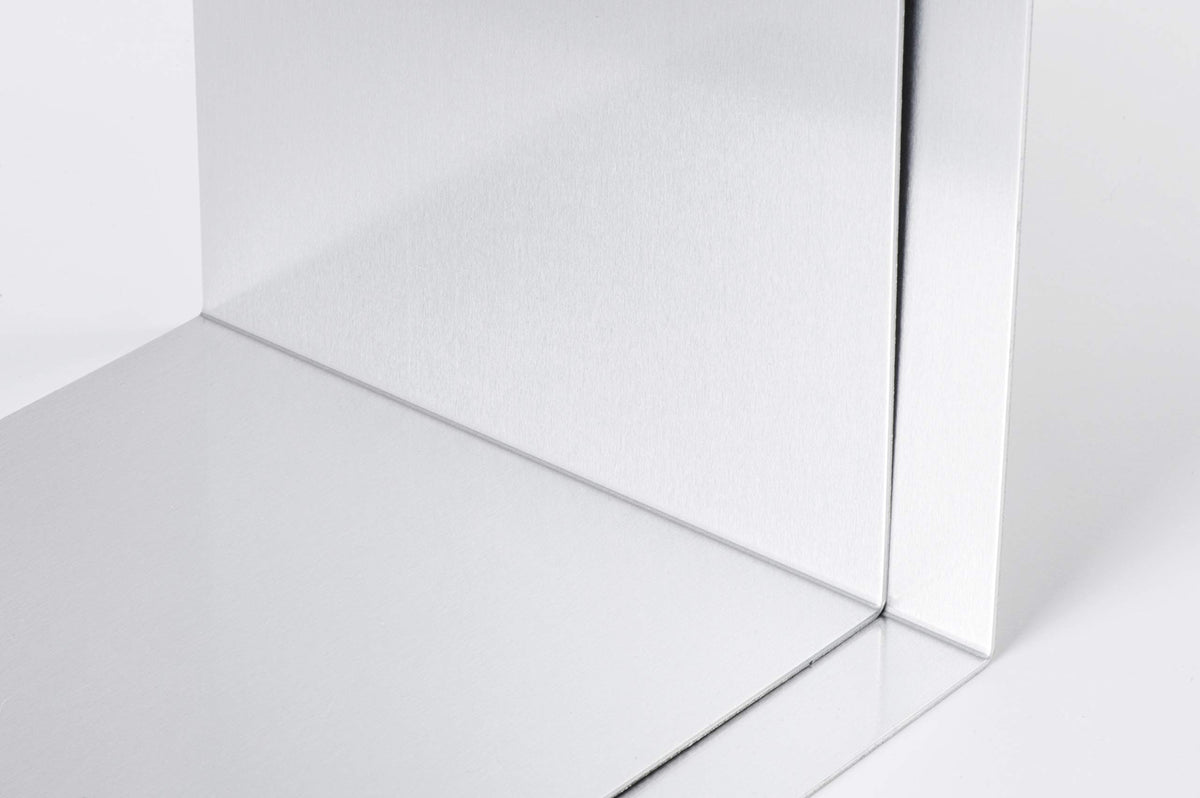 MAUL Buchstütze Aluminium Silber 2er Set Kratzfest glänzend