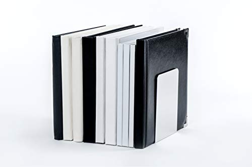 MAUL Buchstütze Aluminium Silber 2er Set Kratzfest glänzend