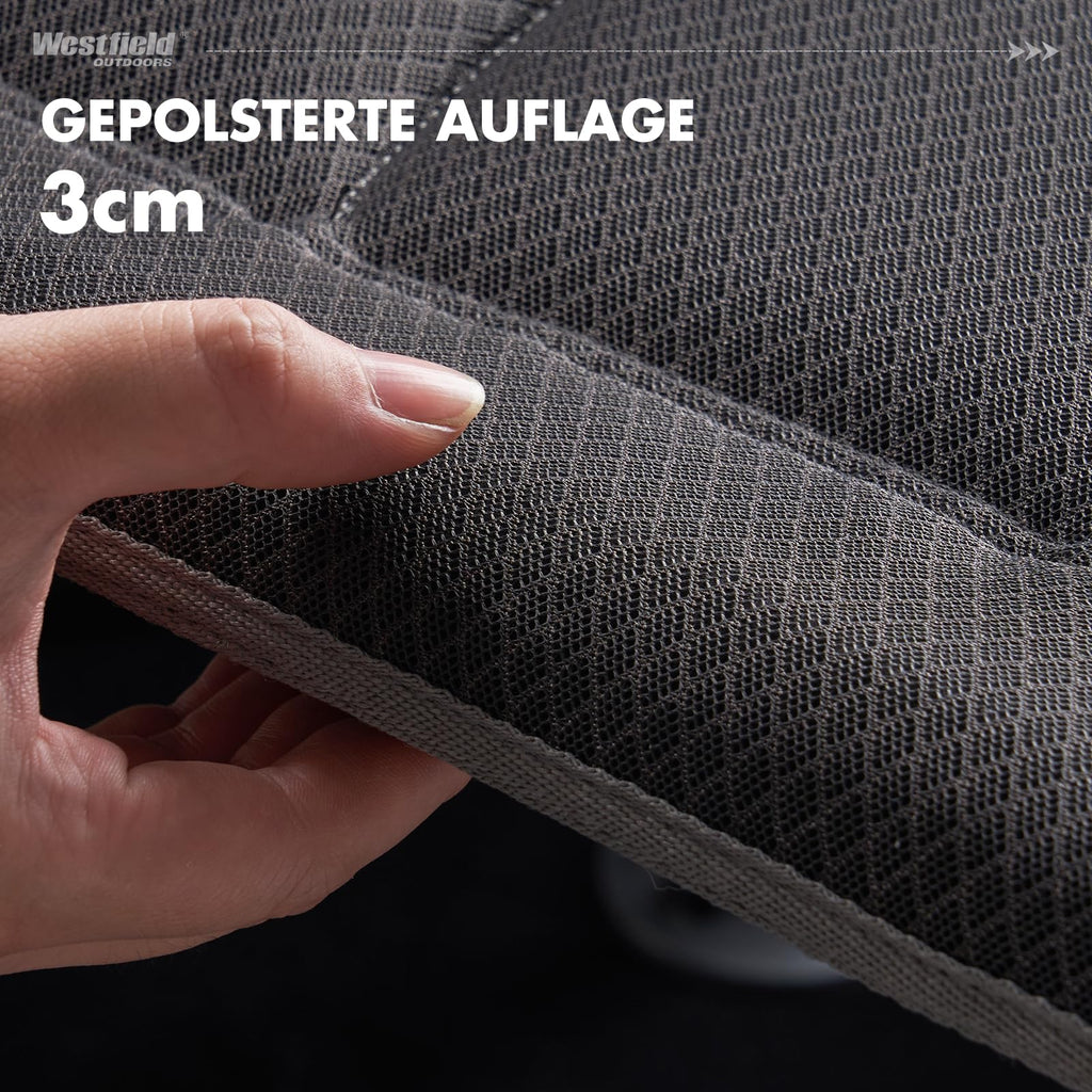 Westfield Outdoors Focus Camping Fußhocker faltbar höhenverstellbar 35-45cm
