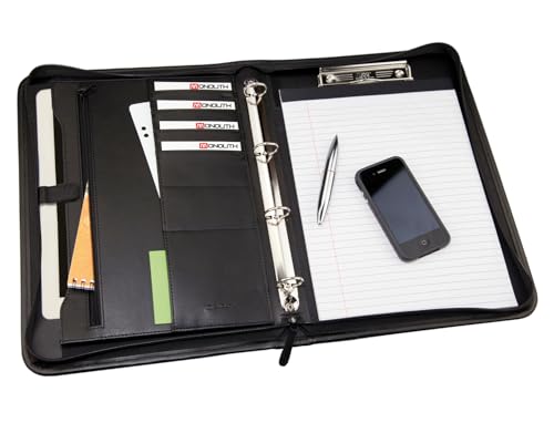monolith - Konferenzmappe in Leder-Optik mit Ringbuch