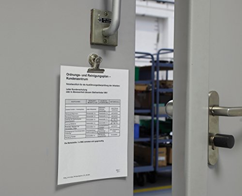 MAUL Papierklemmer Magnet MAULstandard silber 2er Set starke Haftung
