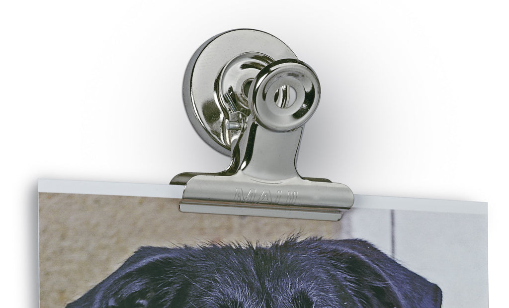 MAUL Papierklemmer Magnet MAULstandard silber 2er Set starke Haftung