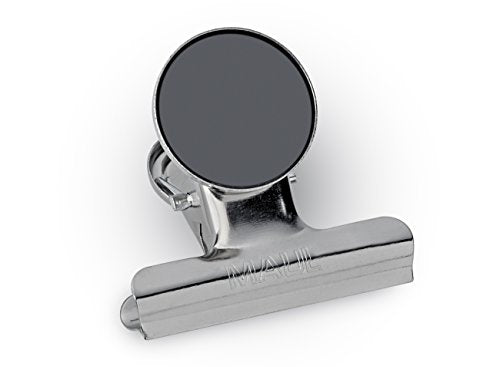 MAUL Papierklemmer Magnet MAULstandard silber 2er Set starke Haftung