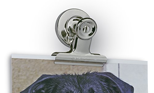 MAUL Papierklemmer Magnet MAULstandard silber 2er Set starke Haftung