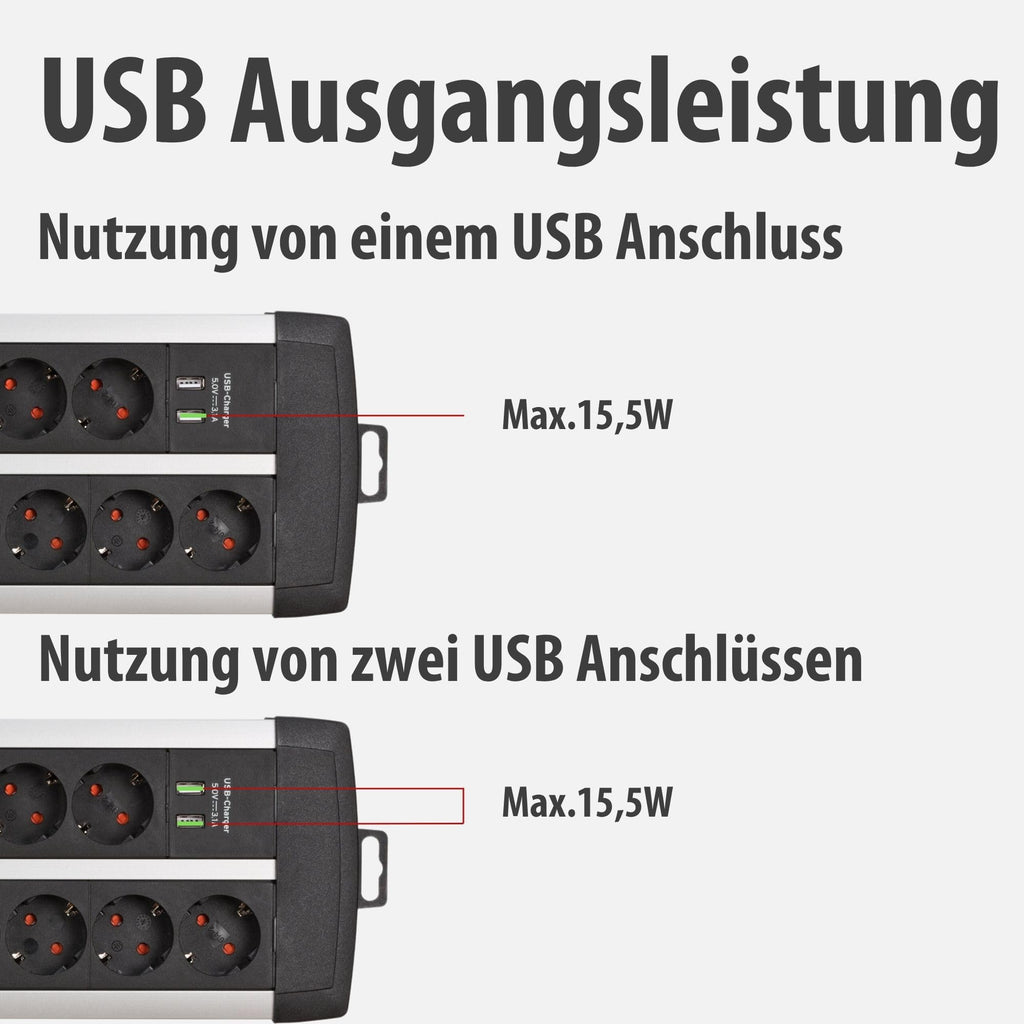Brennenstuhl Premium-Protect-Line Gaming-Steckdosenleiste 14-Fach, 3m