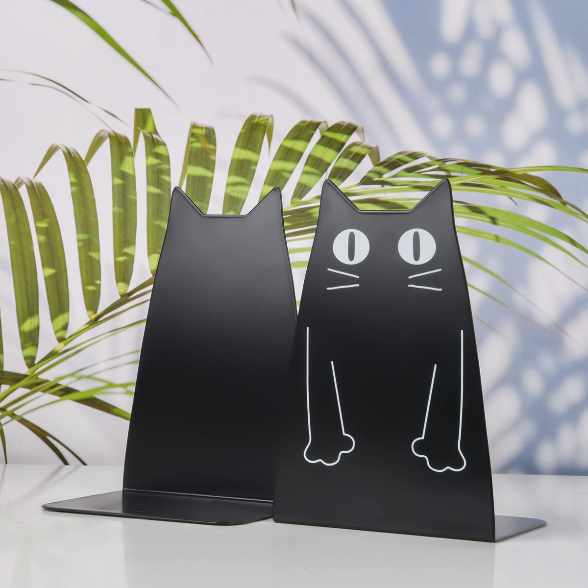 Hisredsun Buchstütze Katze Buchstütze Metall