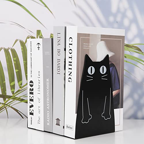 Hisredsun Buchstütze Katze Buchstütze Metall