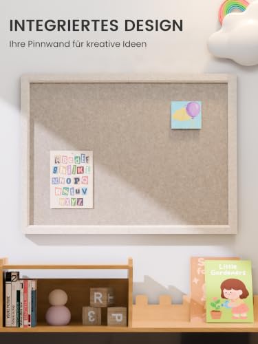 Fluxynara 60 x 43,5 cm Korktafel-Alternative, Dunkles Taupe