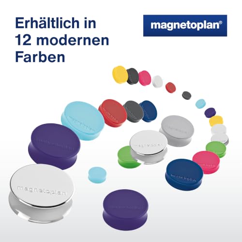 magnetoplan Ergo-Magnete, Large | 10 Stück, Schwarz