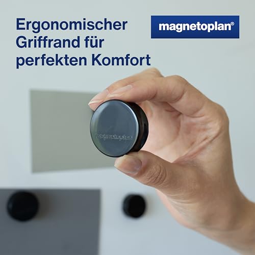 magnetoplan Ergo-Magnete, Large | 10 Stück, Schwarz