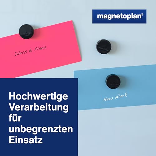 magnetoplan Ergo-Magnete, Large | 10 Stück, Schwarz