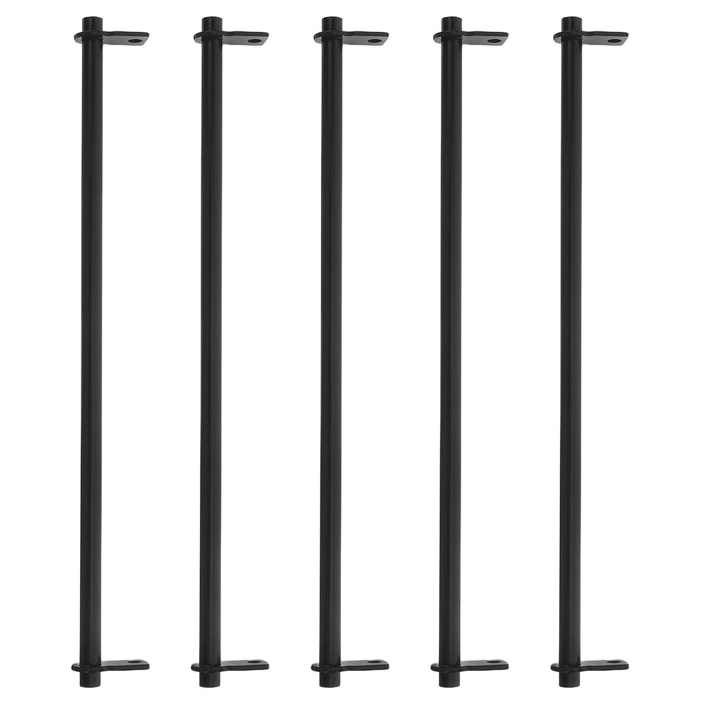 VILLCASE Doppelköpfige Aufhängestange zur Effizienten Organisation im Schreibtischschubladen 5 Stück aus Schwarzem Eisen 25,20x3,00x1,30 Cm Vielseitig Einsetzbar für Hängende Ordner