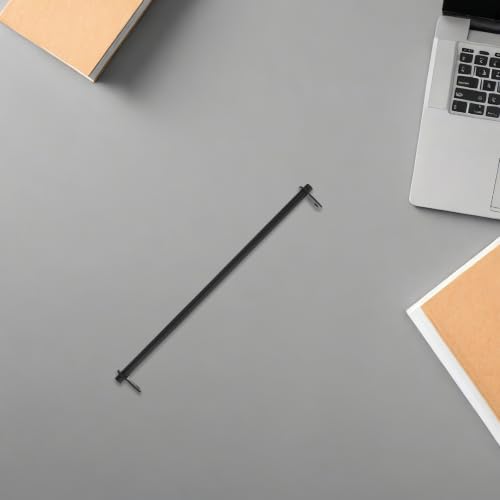 VILLCASE Doppelköpfige Aufhängestange zur Effizienten Organisation im Schreibtischschubladen 5 Stück aus Schwarzem Eisen 25,20x3,00x1,30 Cm Vielseitig Einsetzbar für Hängende Ordner