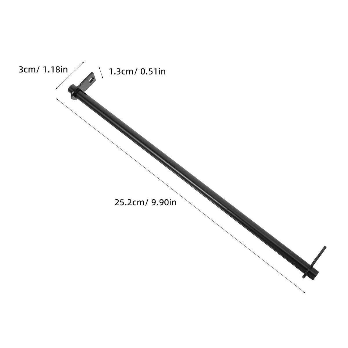 VILLCASE Doppelköpfige Aufhängestange zur Effizienten Organisation im Schreibtischschubladen 5 Stück aus Schwarzem Eisen 25,20x3,00x1,30 Cm Vielseitig Einsetzbar für Hängende Ordner