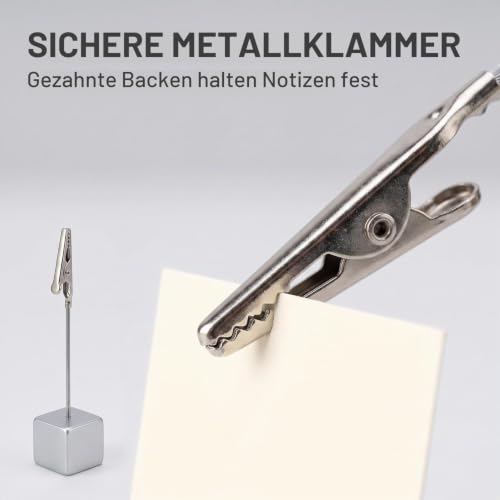 4 Stück 4 Farben Memo-Cliphalter Ständer mit Krokodilverschluss für Bilder, Karten, Papier, Notizklammer für Büro, Zuhause, Papierständer für Schreibtisch, Büro, Memo-Halter, Memo-Halter